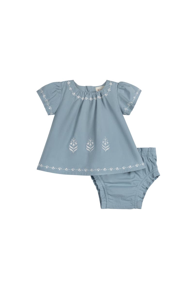 Ely's & Co. Looms Keepsake Collection - Girls Embroidered Trim 2 Piece Set, Main, color, Blue