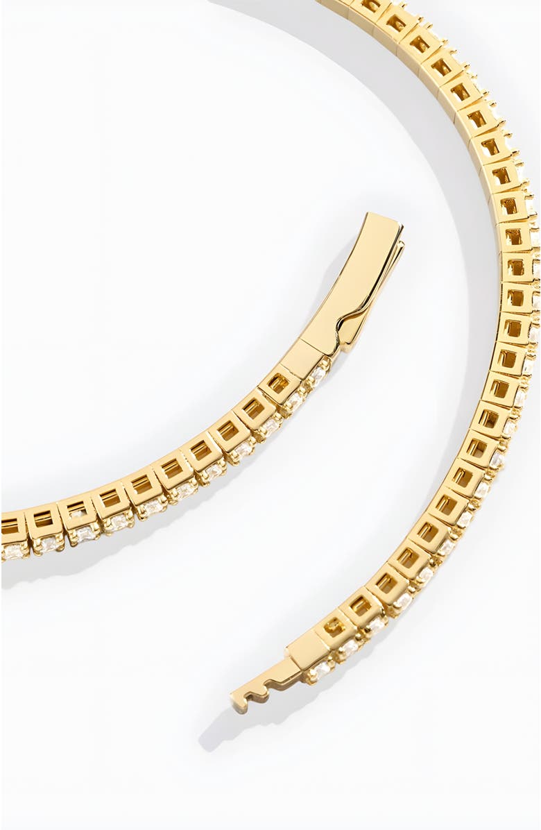 Mint & Lily Flexible Diamond Tennis Bracelet, Alternate, color, 18K Gold Over Sterling Silver