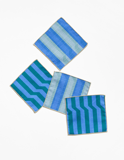 Stripe Cocktail Napkins Set of 4