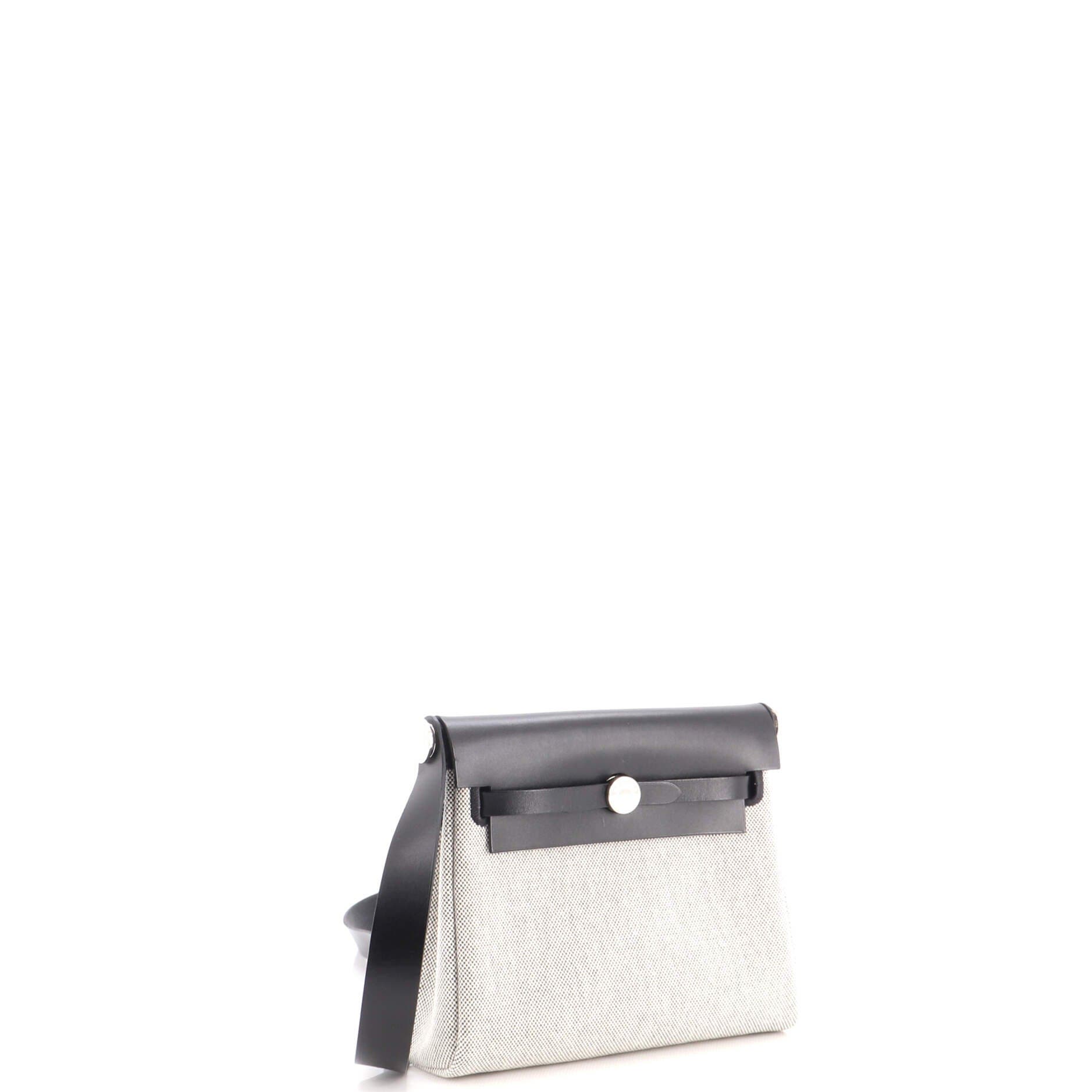 Herbag Zip Toile and Leather 20, Alternate, color, Black