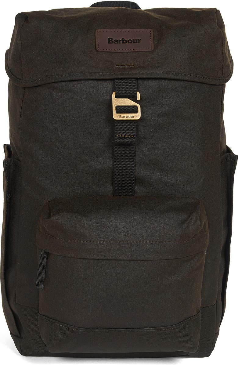 Barbour Essential Wax Backpack, Main, color,