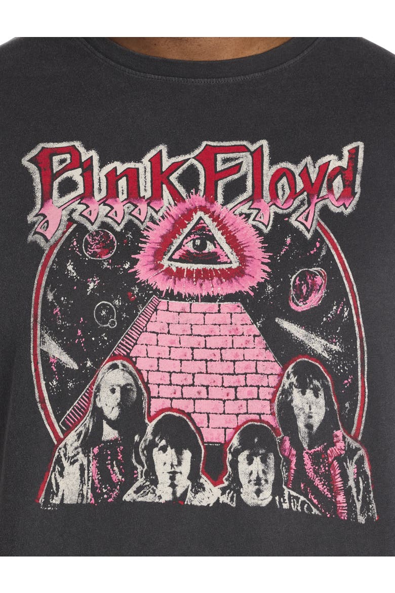 Big & Tall  Pink Floyd Graphic Tee, Alternate, color, JET BLACK