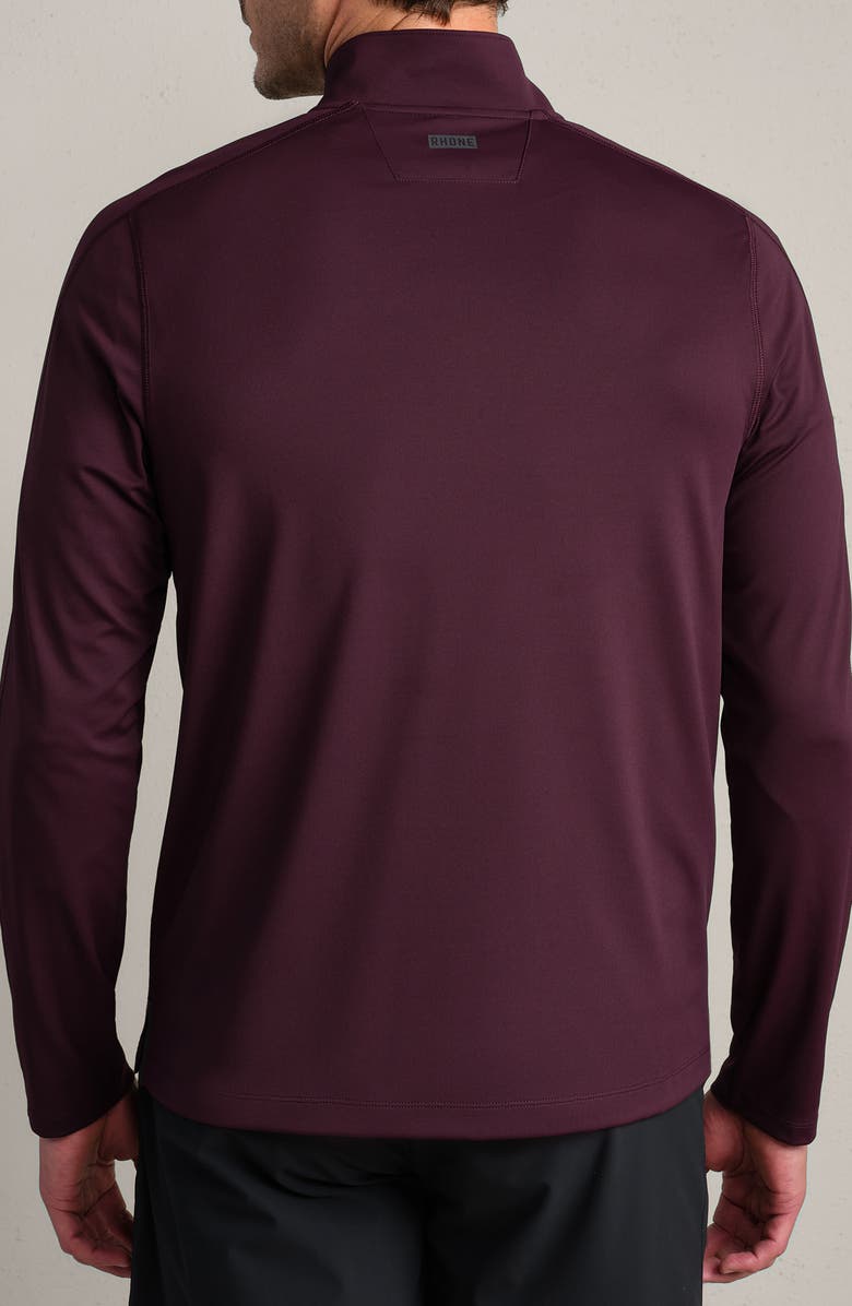 Rhone Rise Quarter Zip Pullover, Alternate, color, Mulberry