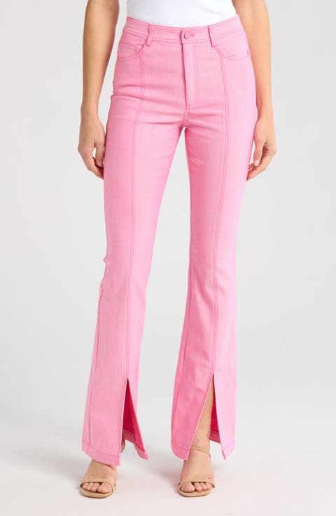 Split Hem Flare Jeans