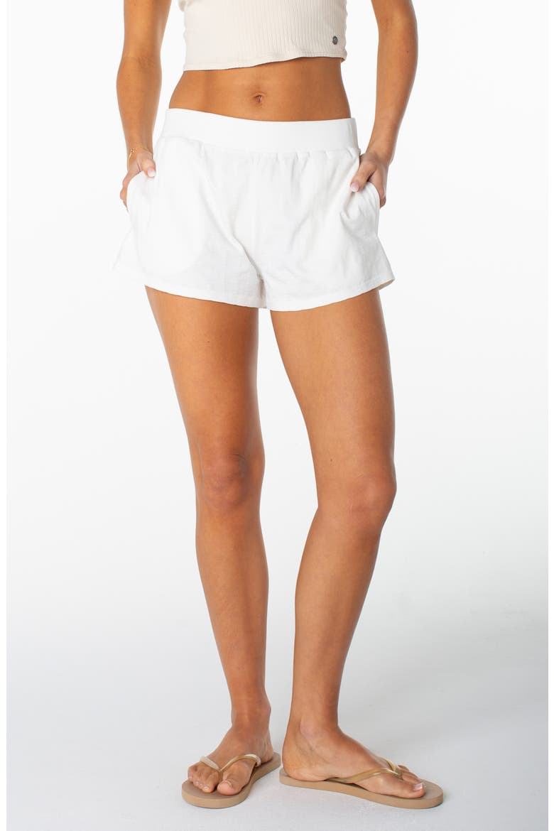 Summer Fling Cotton Jersey Shorts, Main, color, CLOUD DANCER