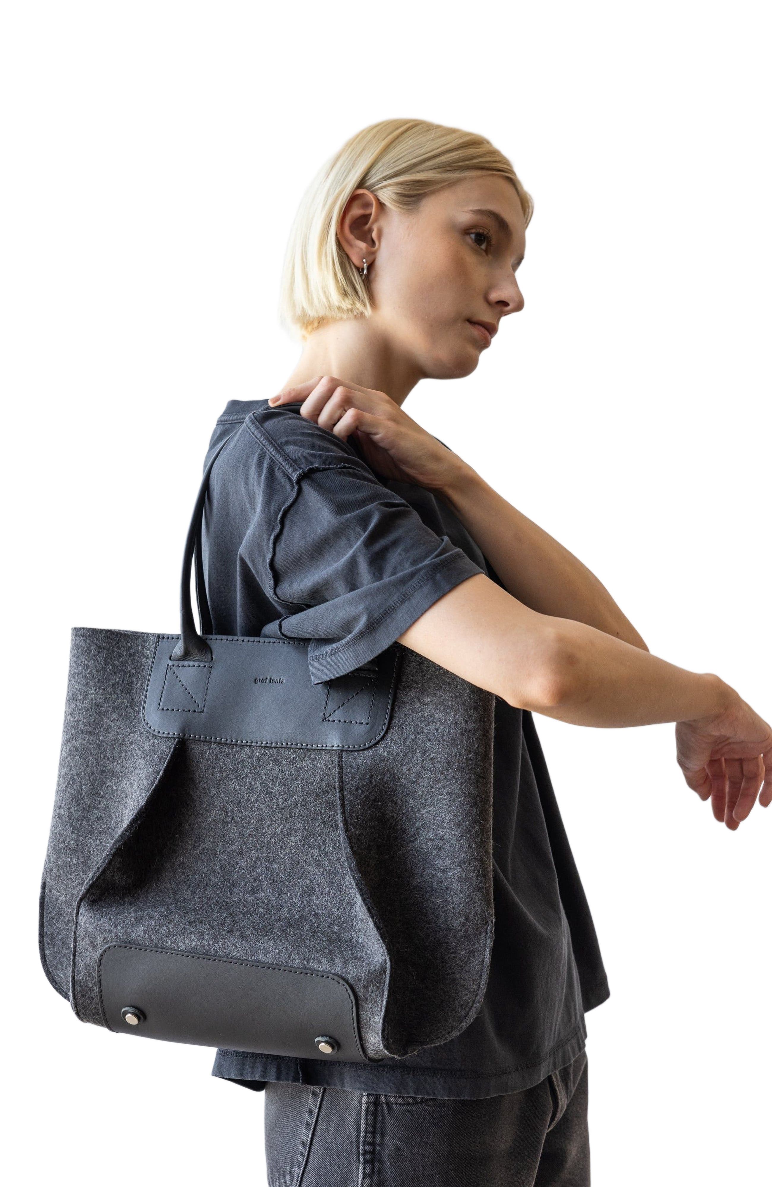 Graf Lantz Frankie Merino Wool Midi, Alternate, color, Charcoal Black