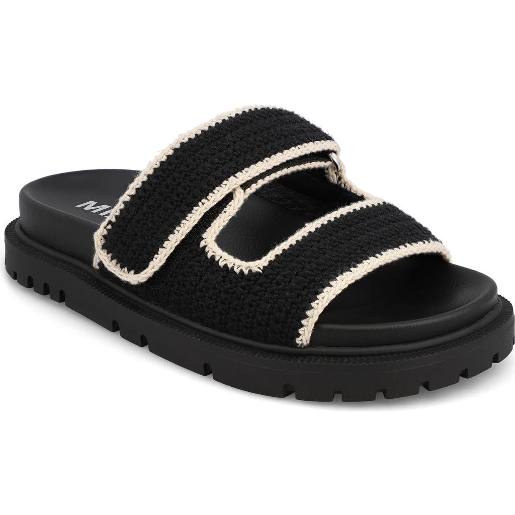 Mia Gabri Knit Sandal In Black