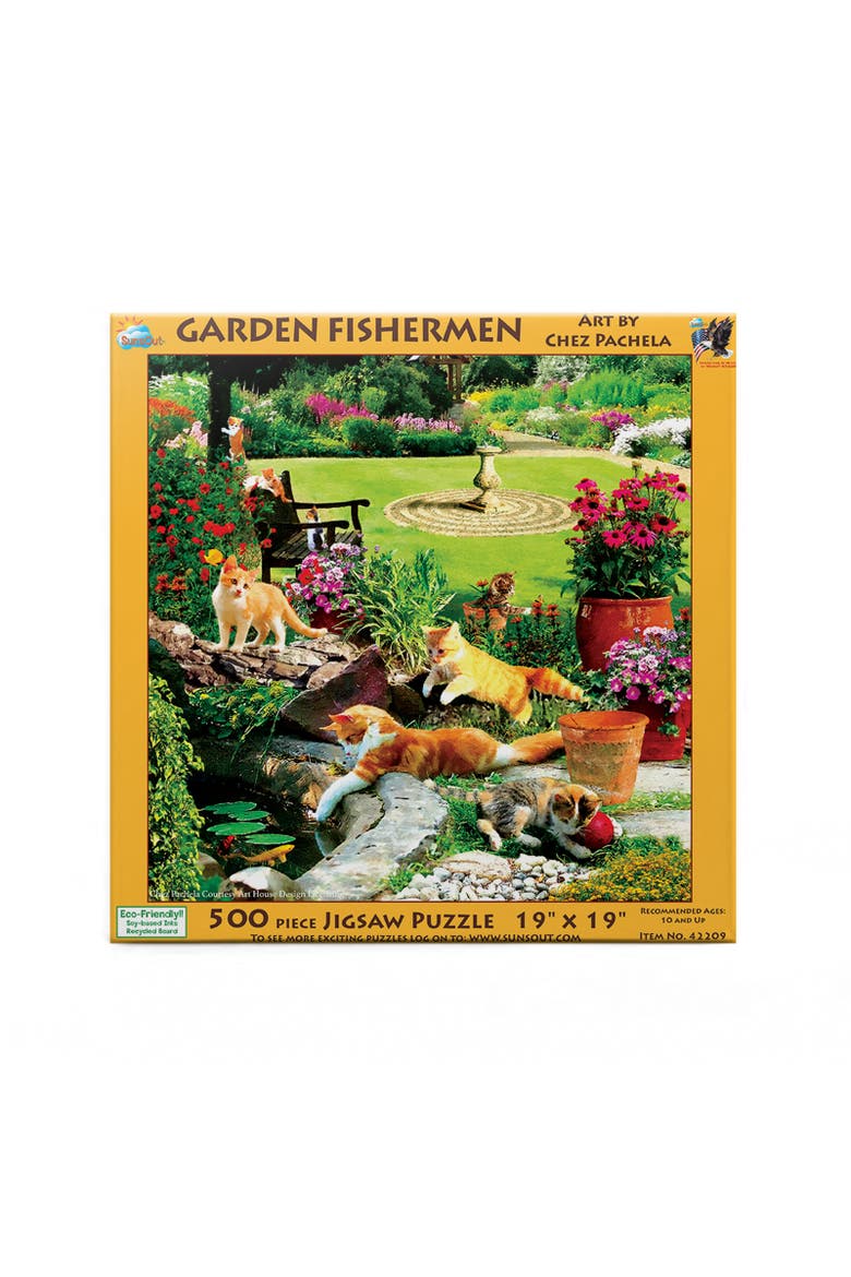 Garden Fishermen 500 piece Jigsaw Puzzle for Adults, Alternate, color, Multicolor