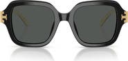 Tory Burch 51mm Polarized Square Sunglasses