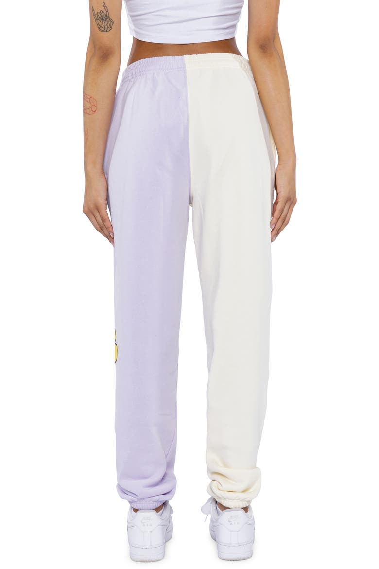 Smiley® x By Samii Ryan Growing Smiles Colorblock Fleece Joggers, Alternate, color, LAVENDER
