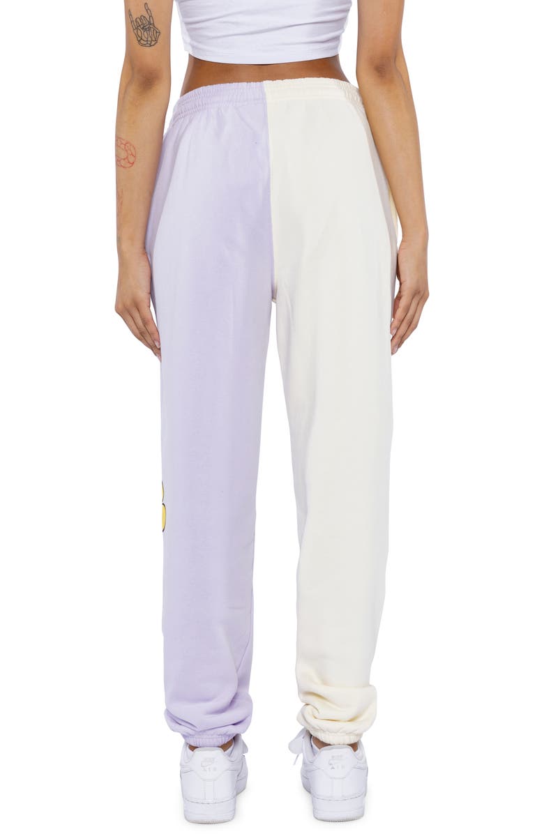 Samii Ryan Smiley<sup>®</sup> x By Samii Ryan Growing Smiles Colorblock Fleece Joggers, Alternate, color,