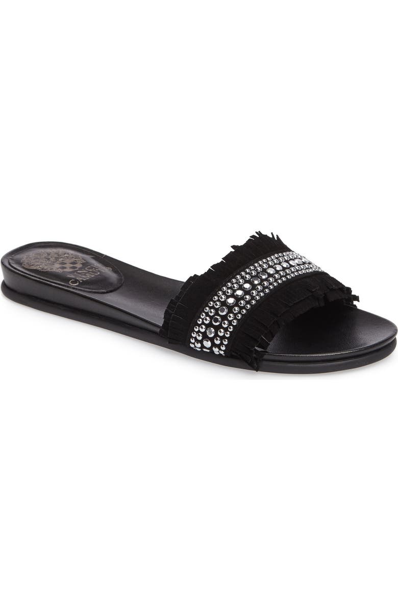 Vince Camuto Ettina Fringed Slide Sandal, Main, color,