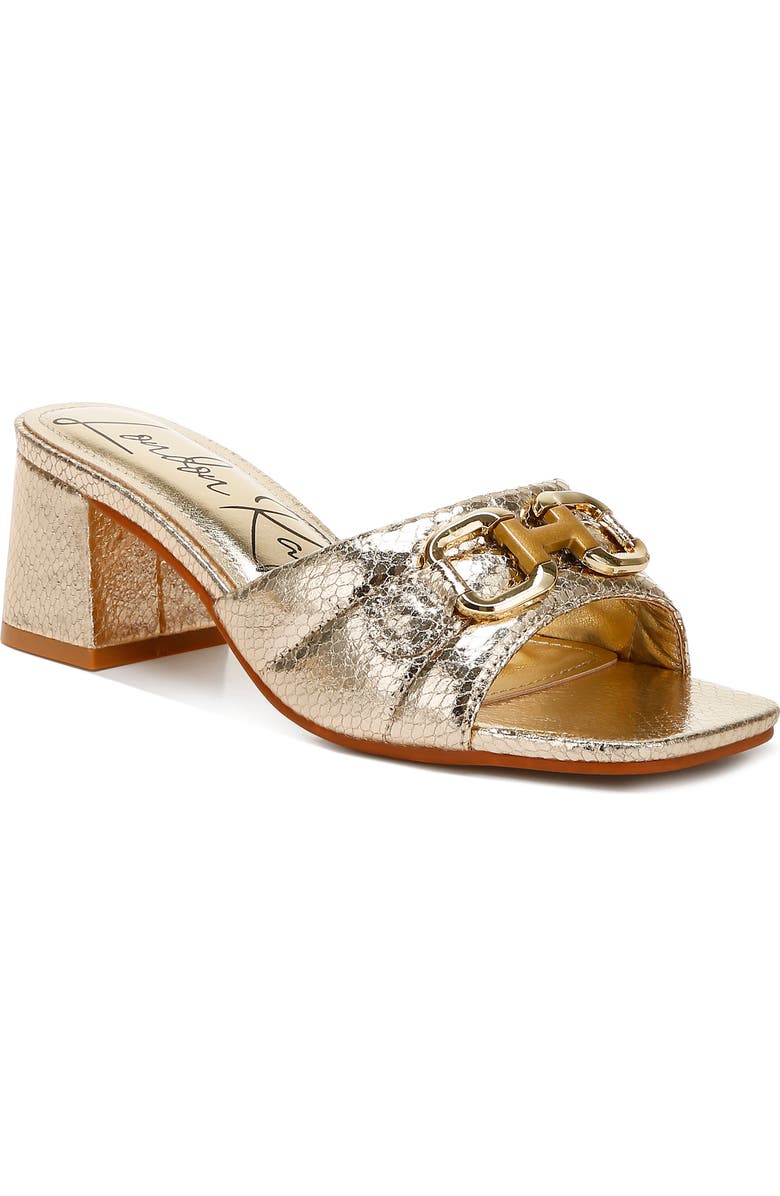 LONDON RAG Bellamy Mule Sandal, Main, color, Metallic Gold