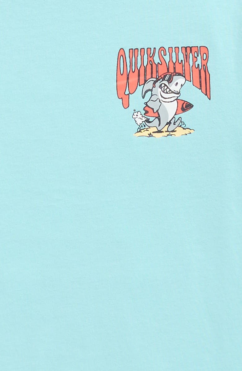Quiksilver Kids' Shark Run Graphic T-Shirt, Alternate, color, Angel Blue