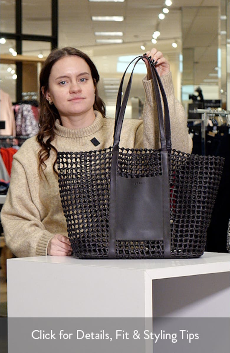 Getaway Hand Knotted Leather Tote Bag, sales video thumbnail