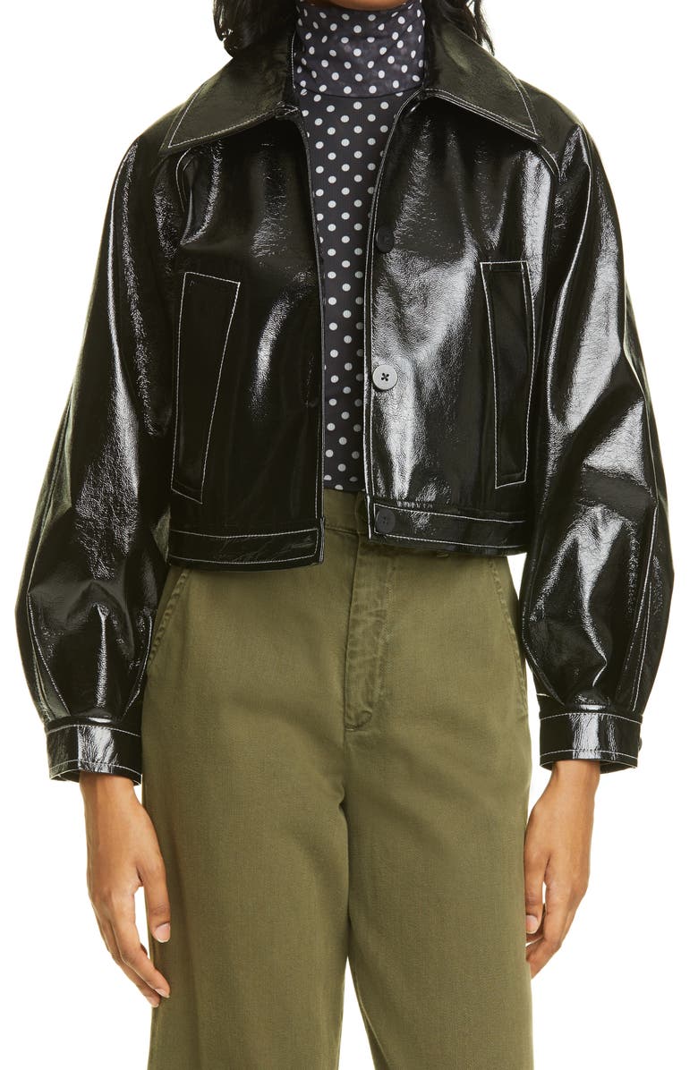 Baum und Pferdgarten Bracca Faux Leather Jacket, Main, color, 