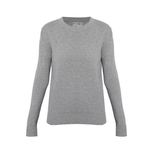 Ats Amara Ribbed Knit Top In Gray