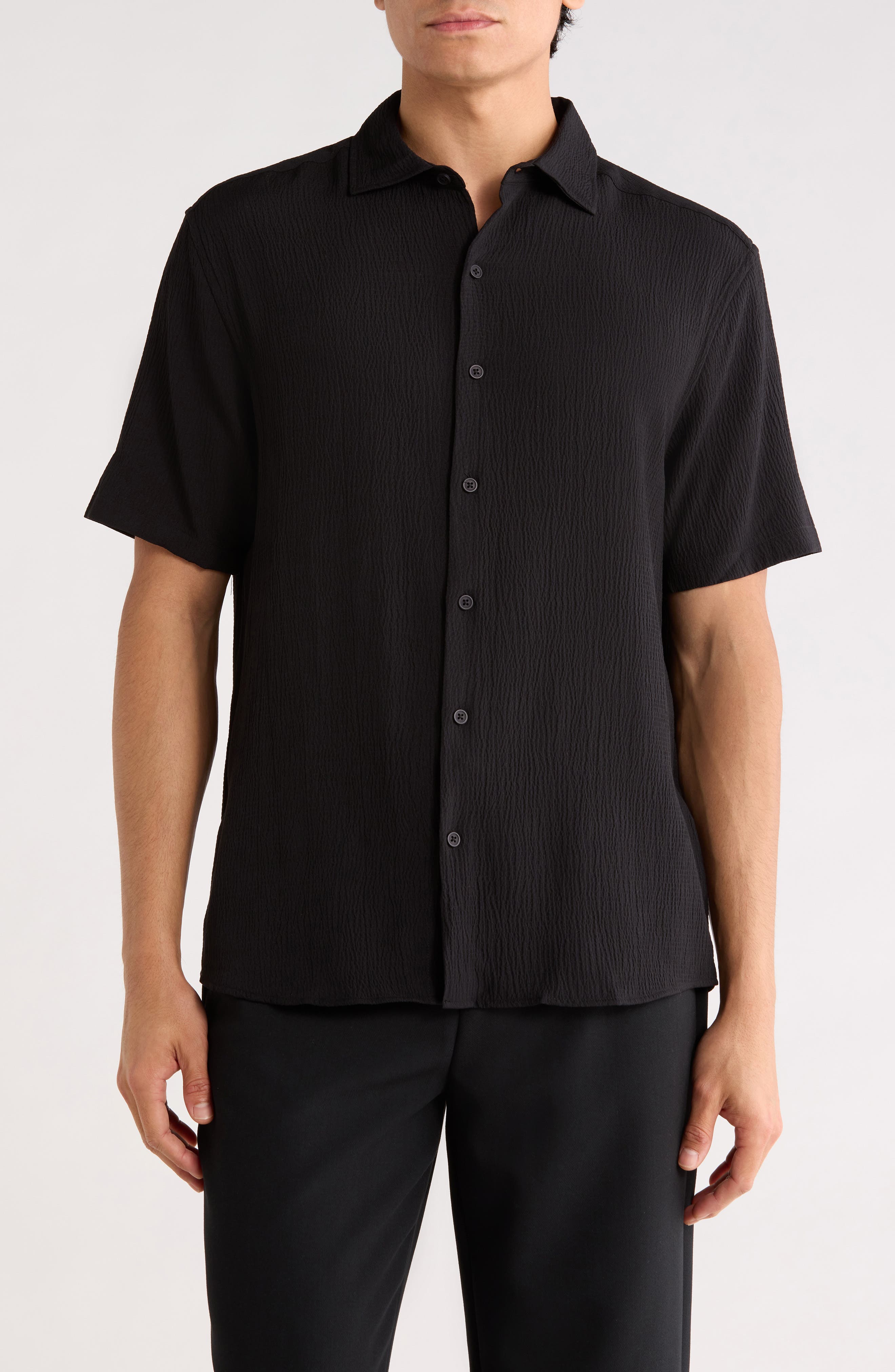 Robert Barakett Homer Short Sleeve Button-Up Shirt