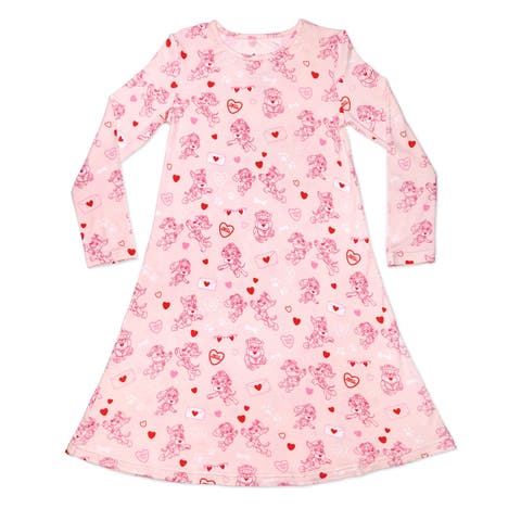 Kids' PAW Patrol Valentine's Pink Long Sleeve Dress (Baby)