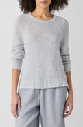 Eileen Fisher Raglan Sleeve Organic Linen & Organic Cotton Sweater