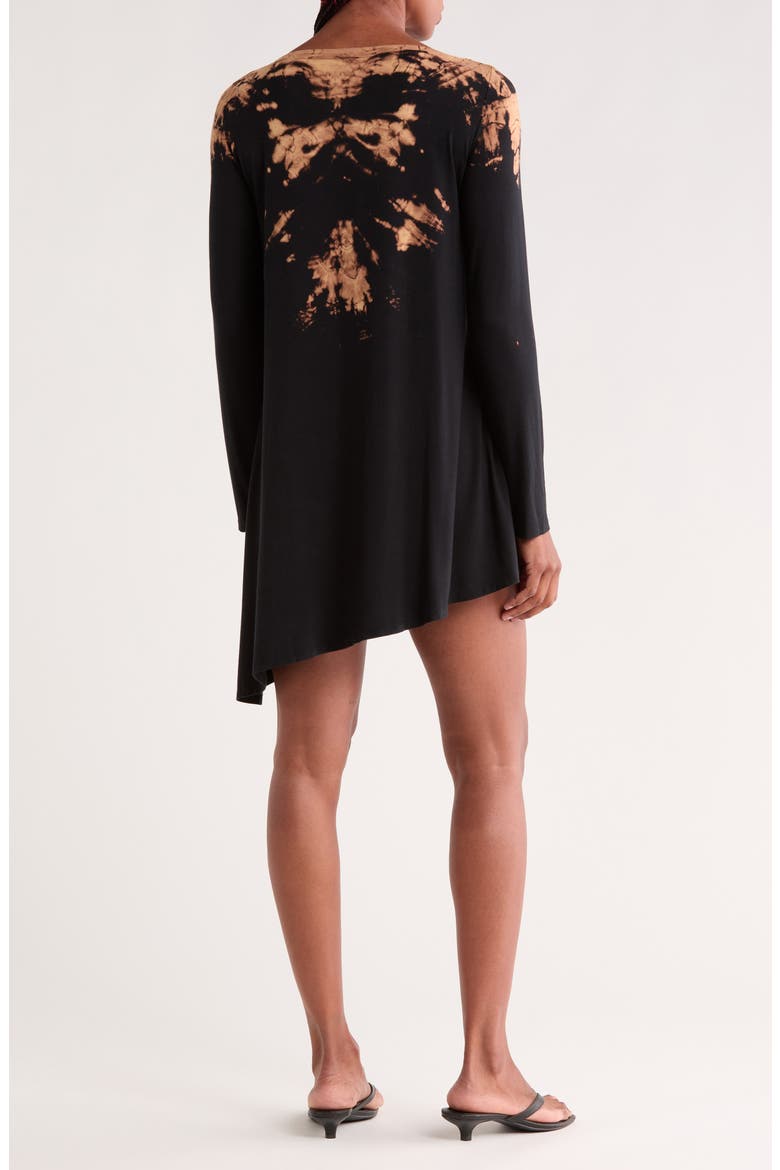 Boxy Garment Dyed Tunic Top, Alternate, color, BLACK CLOUD WASH