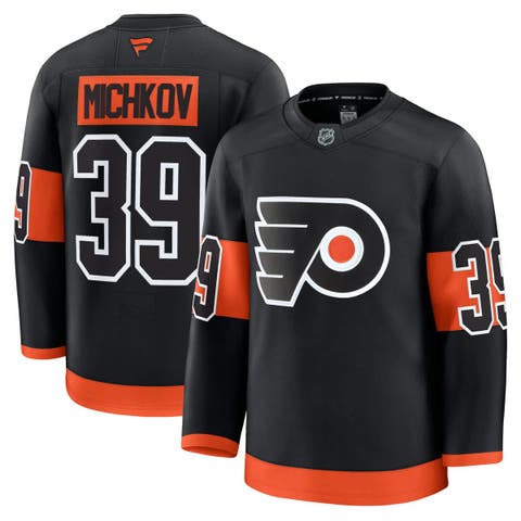 Men's Fanatics Matvei Michkov Black Philadelphia Flyers Alternate Premium Jersey