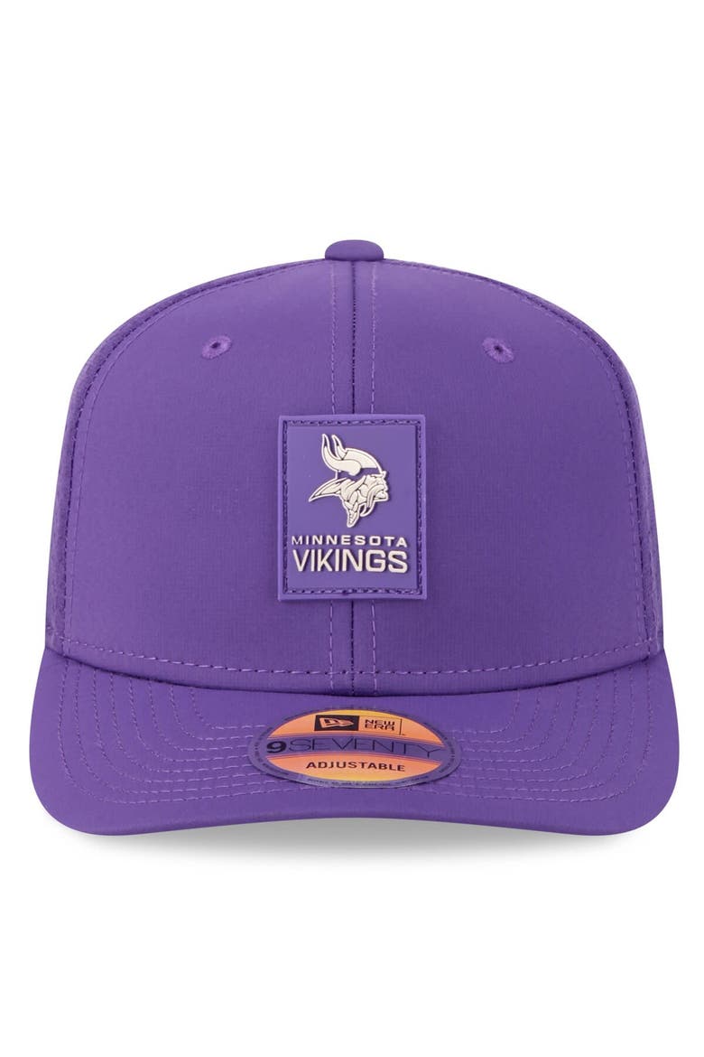 Men's New Era Purple Minnesota Vikings 2025 Sideline  9SEVENTY Trucker Adjustable Hat, Alternate, color, Purple
