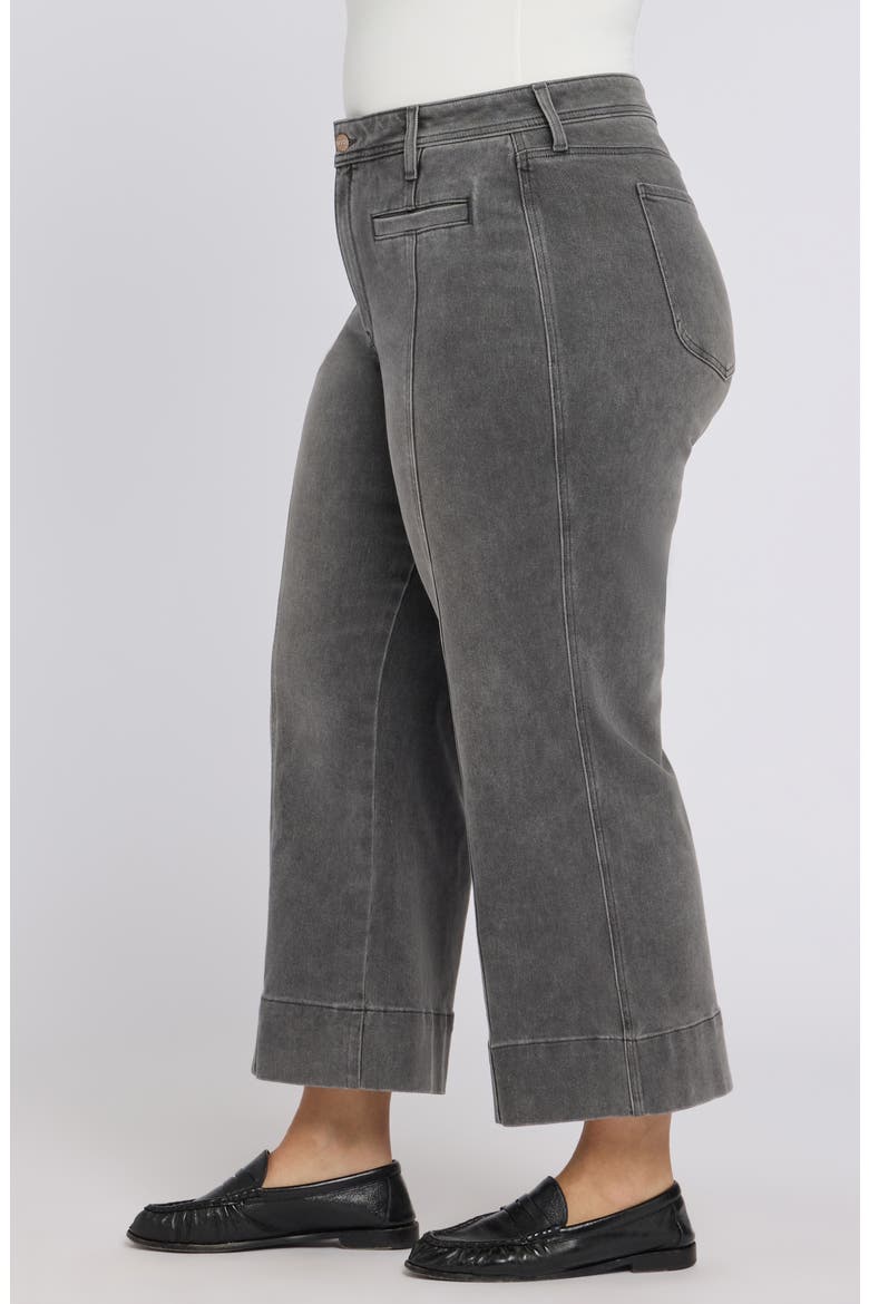 Teresa Front Seam Wide Leg Ankle Jeans, Alternate, color, DUSTY ASH