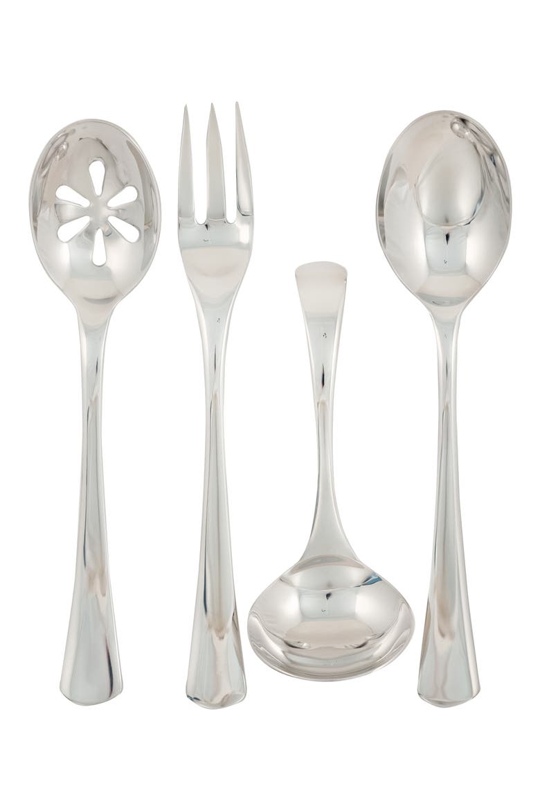 Flatware Mariko 44-Piece Flatware Set, Alternate, color, SILVER