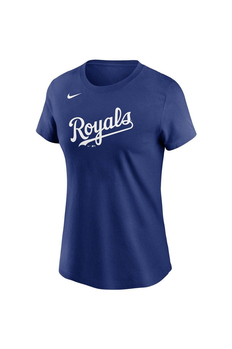 Women's Nike Royal Kansas City Royals Wordmark T-Shirt, Alternate, color, Royal