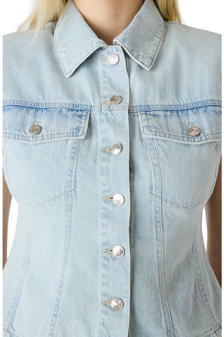 Cassady Crop Denim Vest, Alternate, color, SULPHUR SPRING