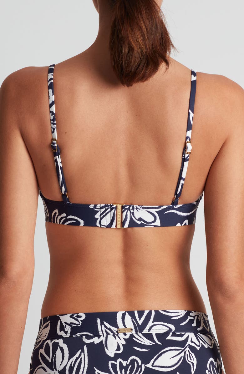 Lauren Ralph Lauren Triangle Bikini Top, Alternate, color, Blue Multi