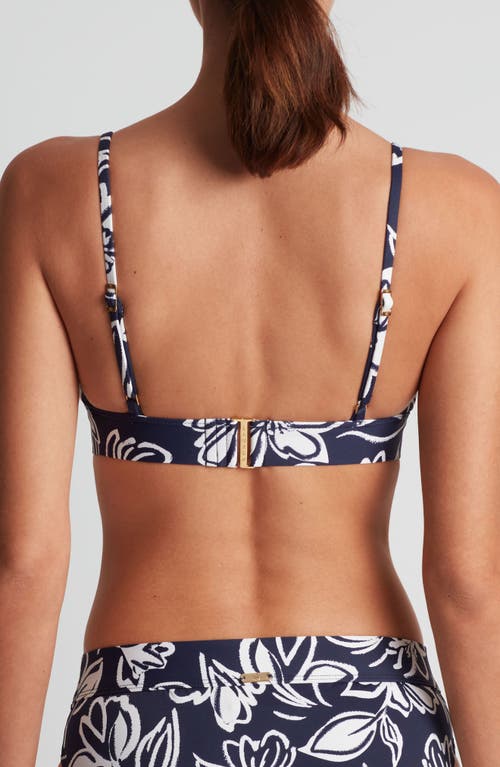 Ralph Lauren Womens Floral Print V Neck Bikini Top Hipster Bottoms In Black
