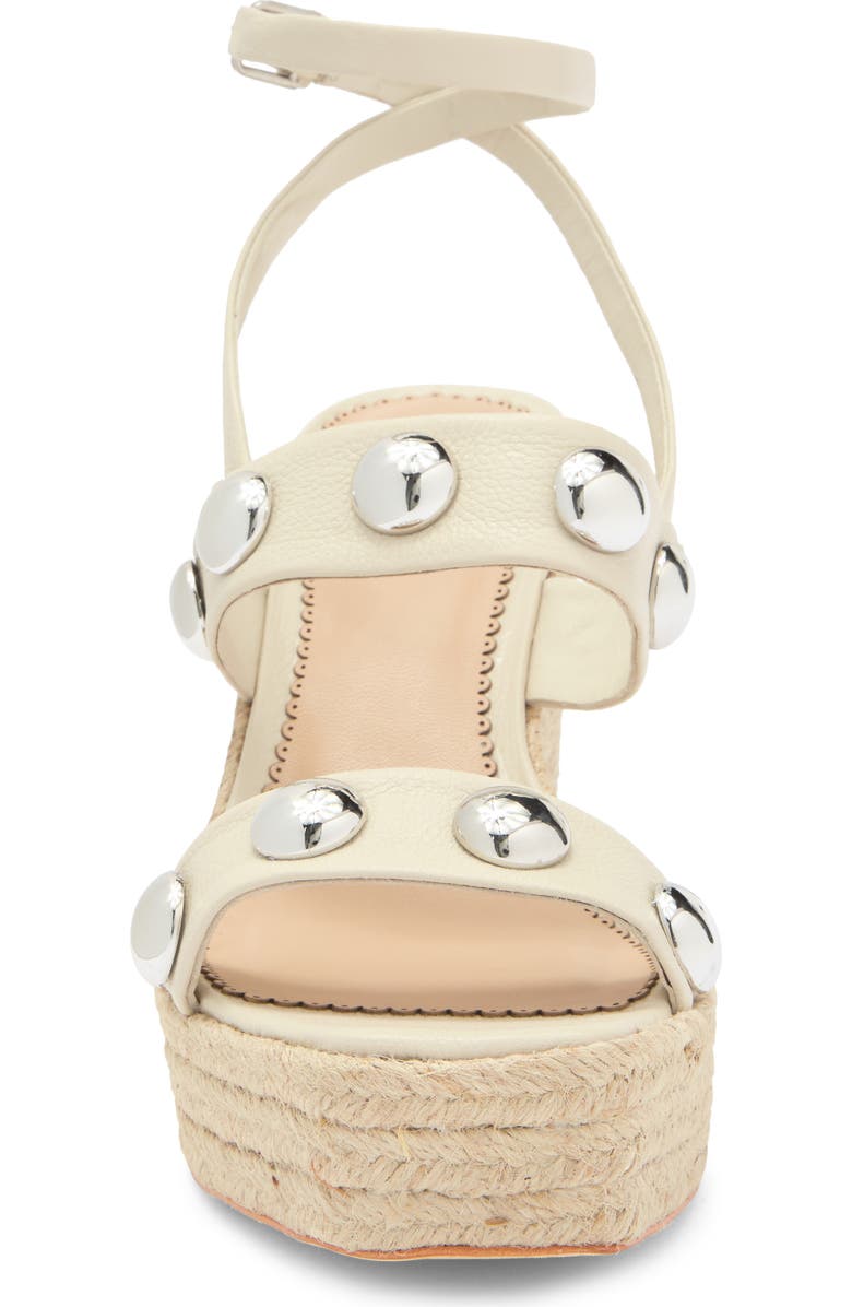 Cinq à Sept Georgia Studded Espadrille Ankle Strap Platform Wedge Sandal, Alternate, color,