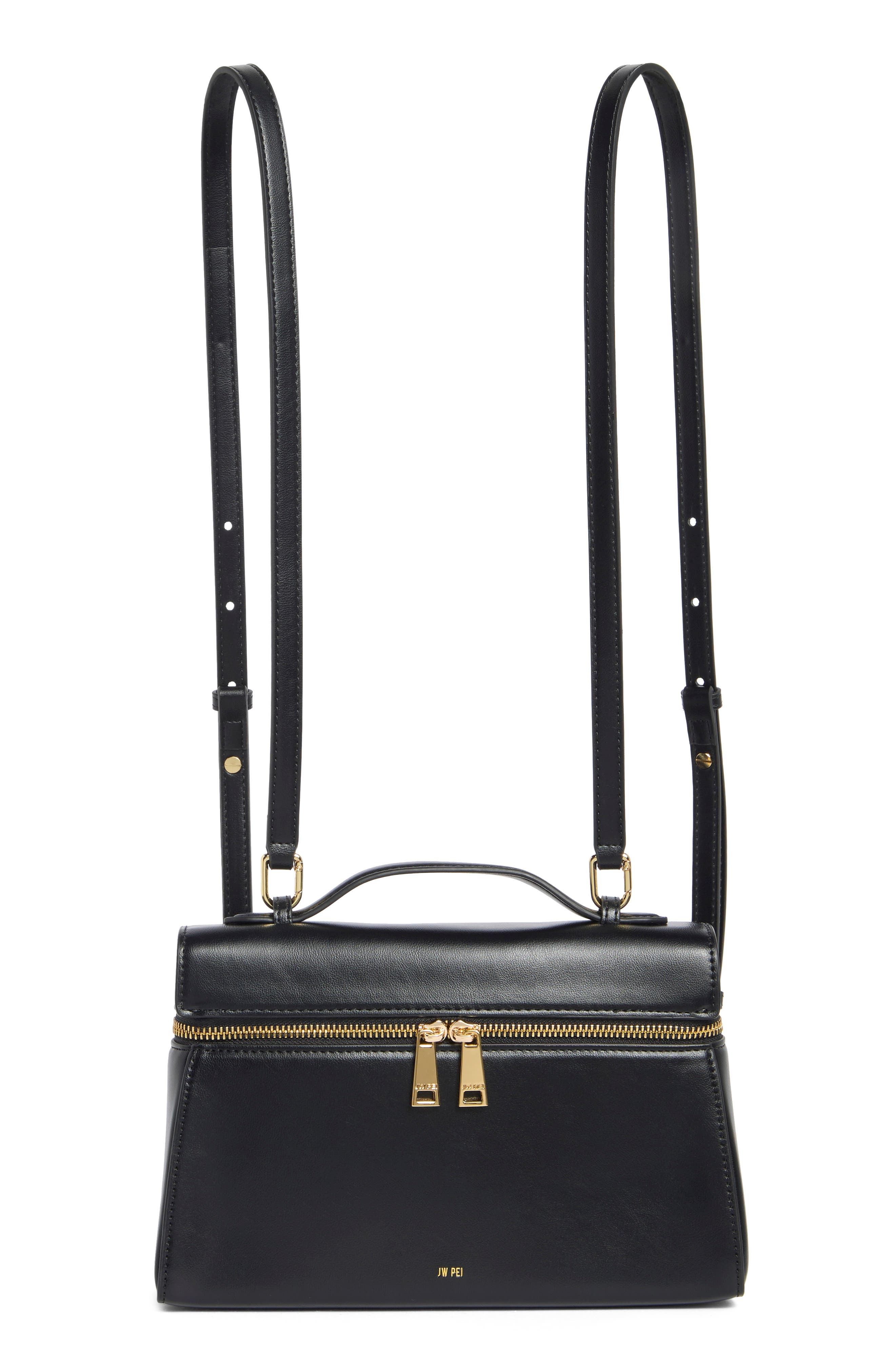 Thea Large Faux Leather Top Handle Backpack