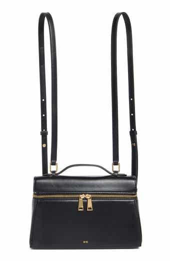 Thea Large Faux Leather Top Handle Backpack
