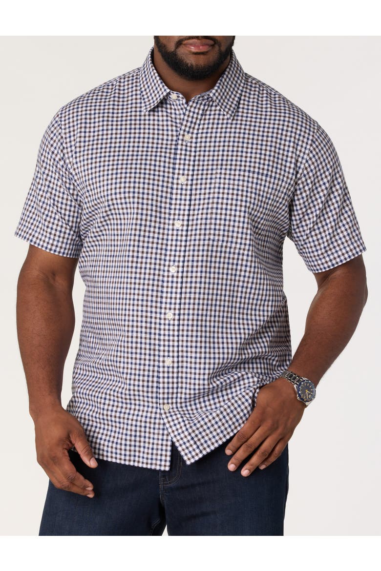 Big & Tall Double Slub Sport Shirt, Main, color, SAIL WHITE