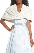 Eliza J Faux Fur Stole
