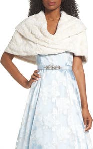 Eliza J Faux Fur Stole