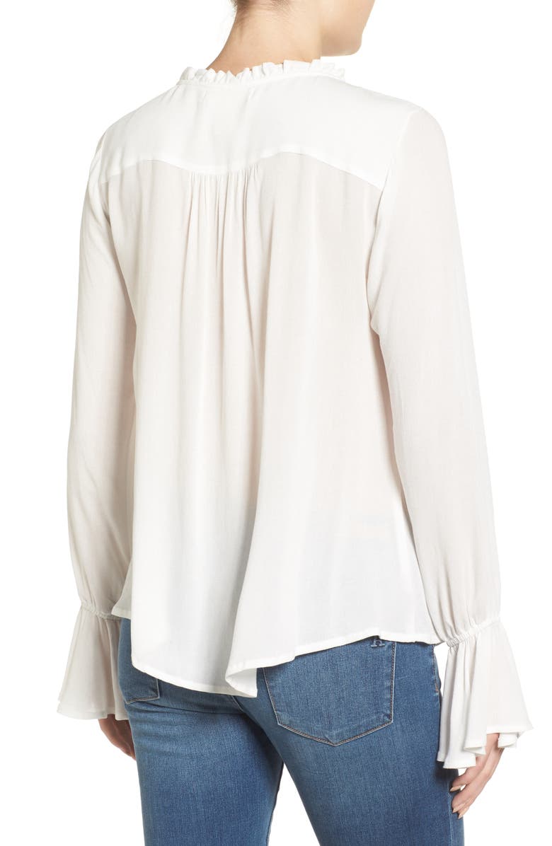 Band of Gypsies Romantic Ruffle Blouse, Alternate, color,