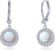 Lafonn Simulated Opal & Simulated Diamond Drop Earrings