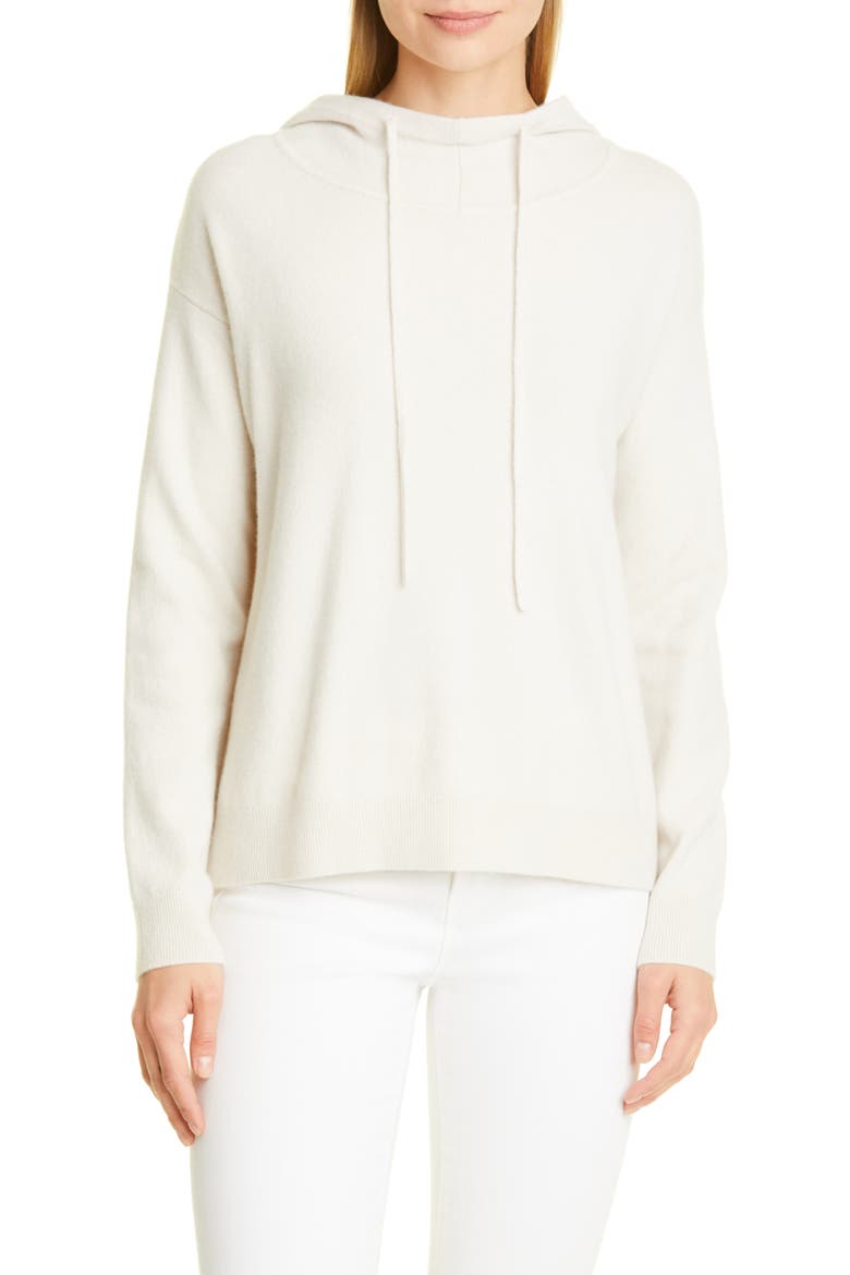 Cashmere Blend Hoodie, Main, color, IVORY SAND