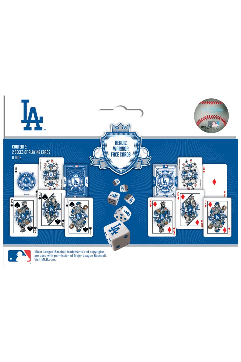 Los Angeles Dodgers Cards & DiceSet, Alternate, color, Multicolor