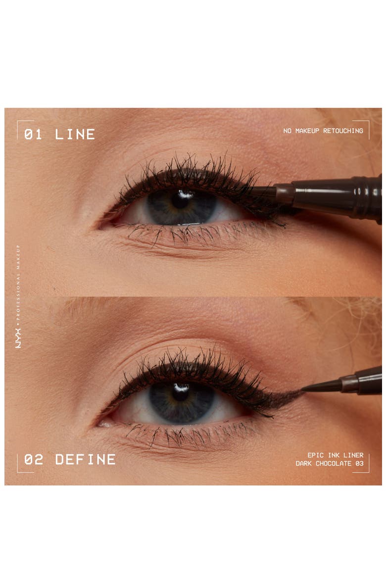 Epic Ink Waterproof Liquid Eyeliner, Alternate, color, DARK CHOCOLATE