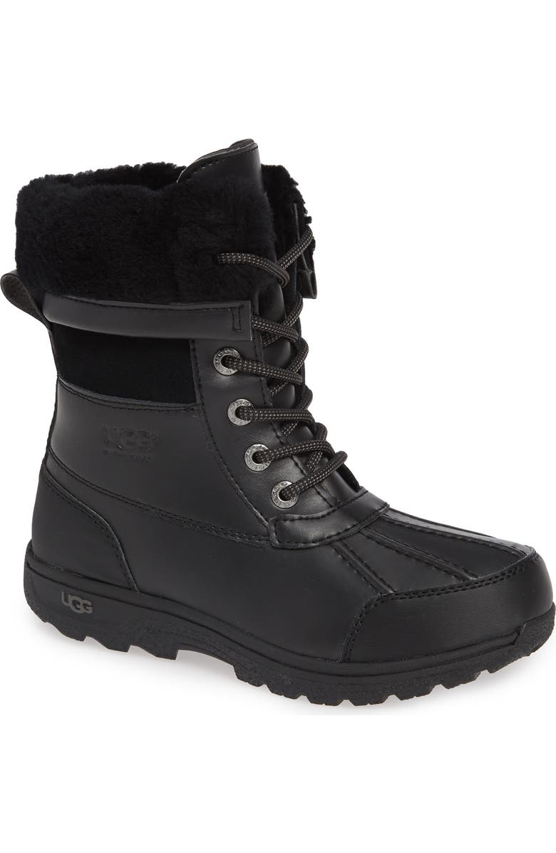 UGG<sup>®</sup> Butte II Waterproof Winter Boot, Main, color, Black