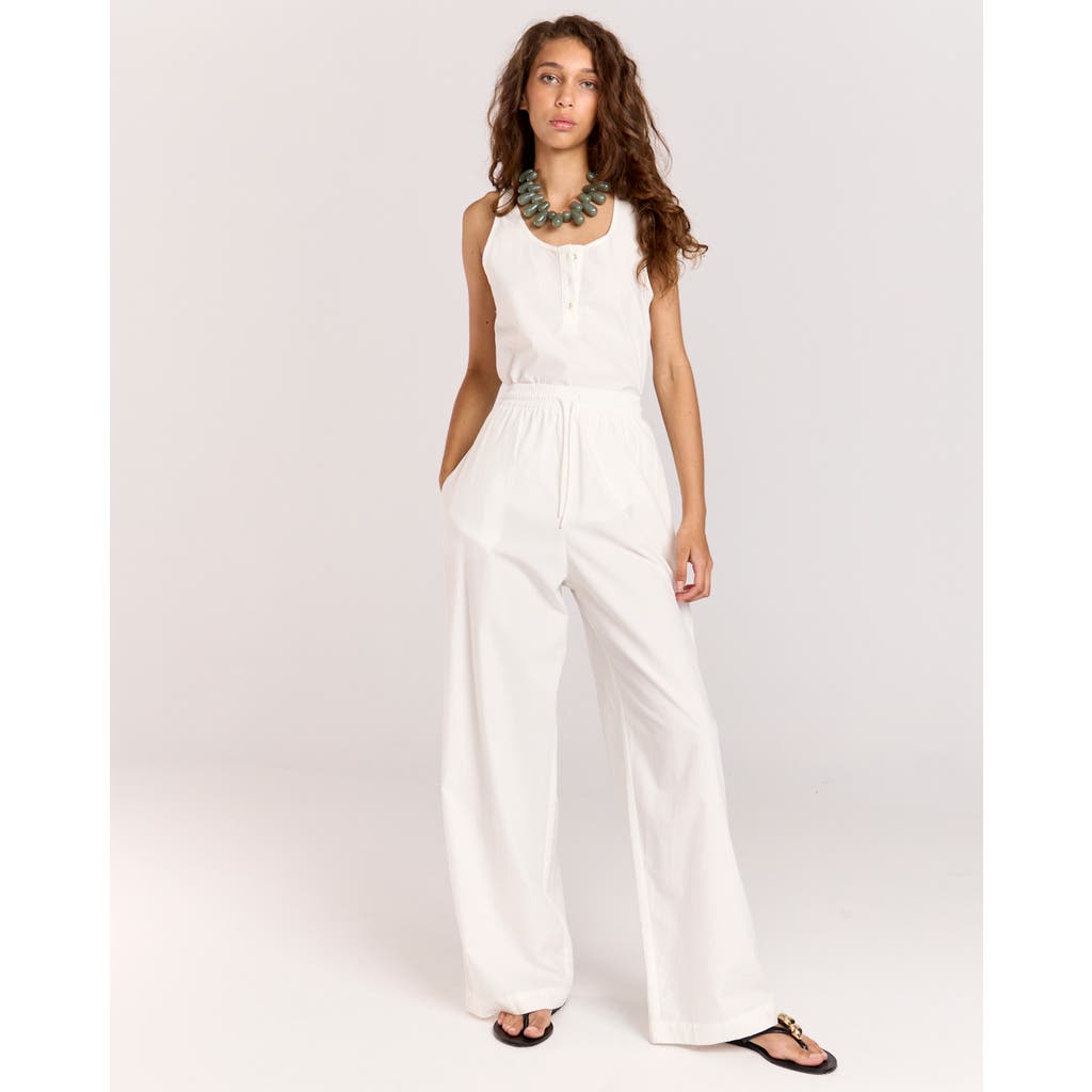 Romy Rope Tie Pant In White