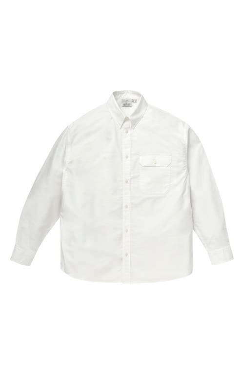 Gramicci Woven Oxford Button-down Shirt In White