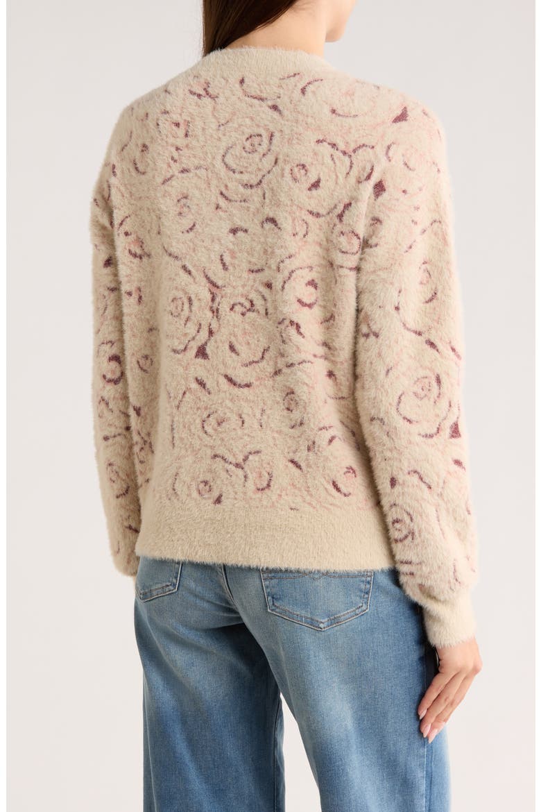 Yummy Eyelash Crewneck Sweater, Alternate, color, OATMEAL