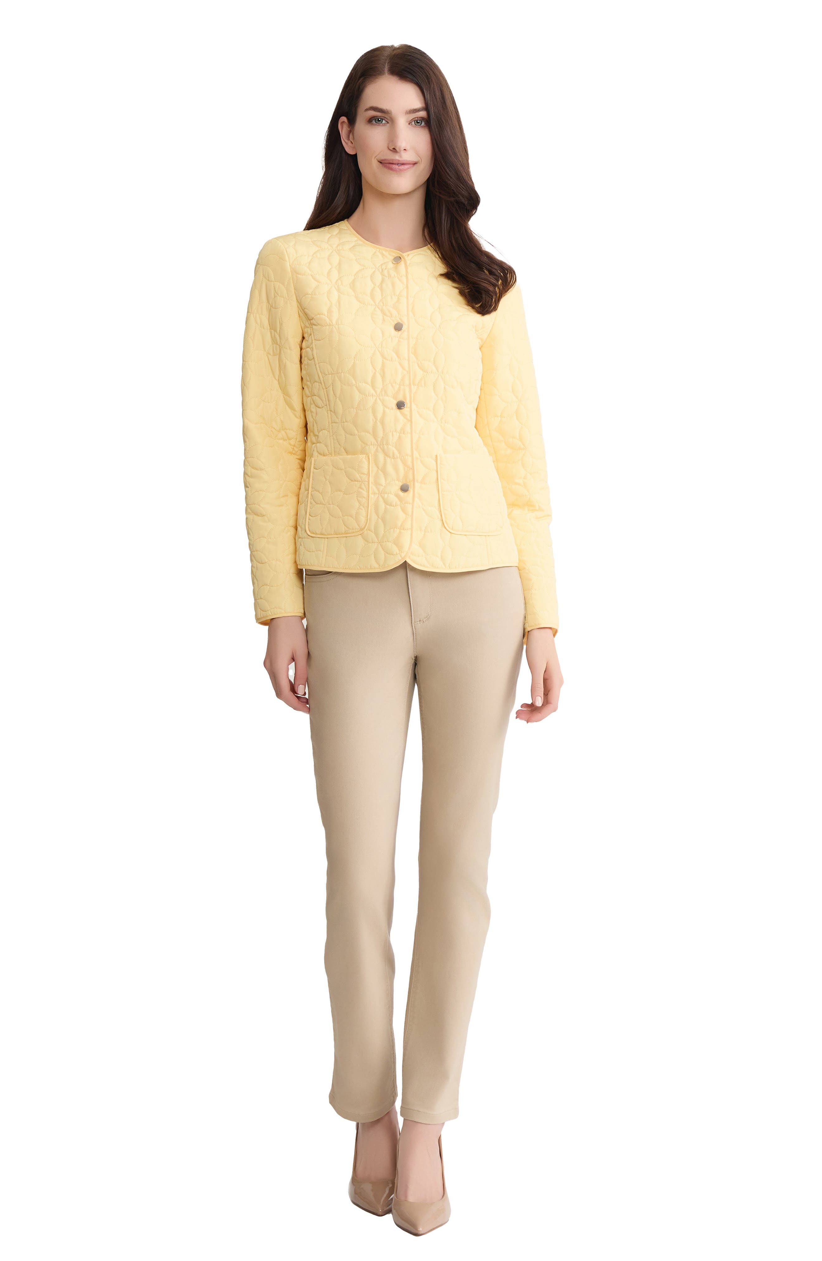 Floral Quilted Snap Front Jacket - image 2