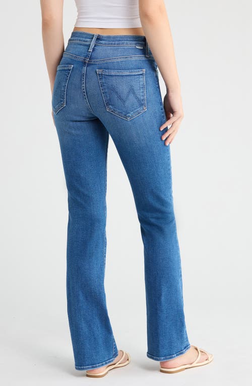 Mother Outsider Skimp Flare Jeans In Blue